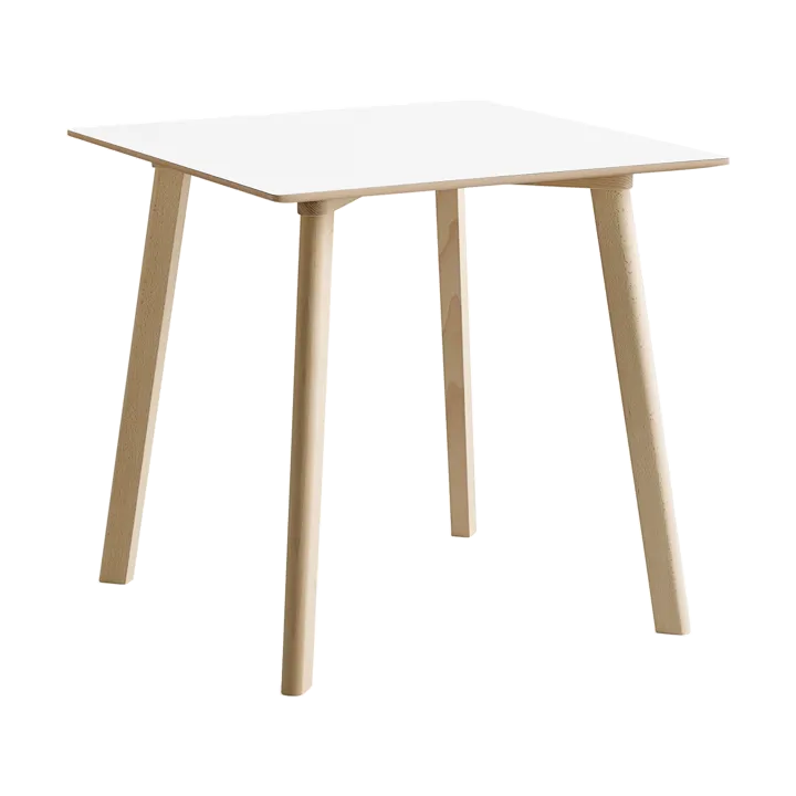 CPH210 Deux 2.0 bord 75x75 cm - Pearl white-untreated beech - HAY