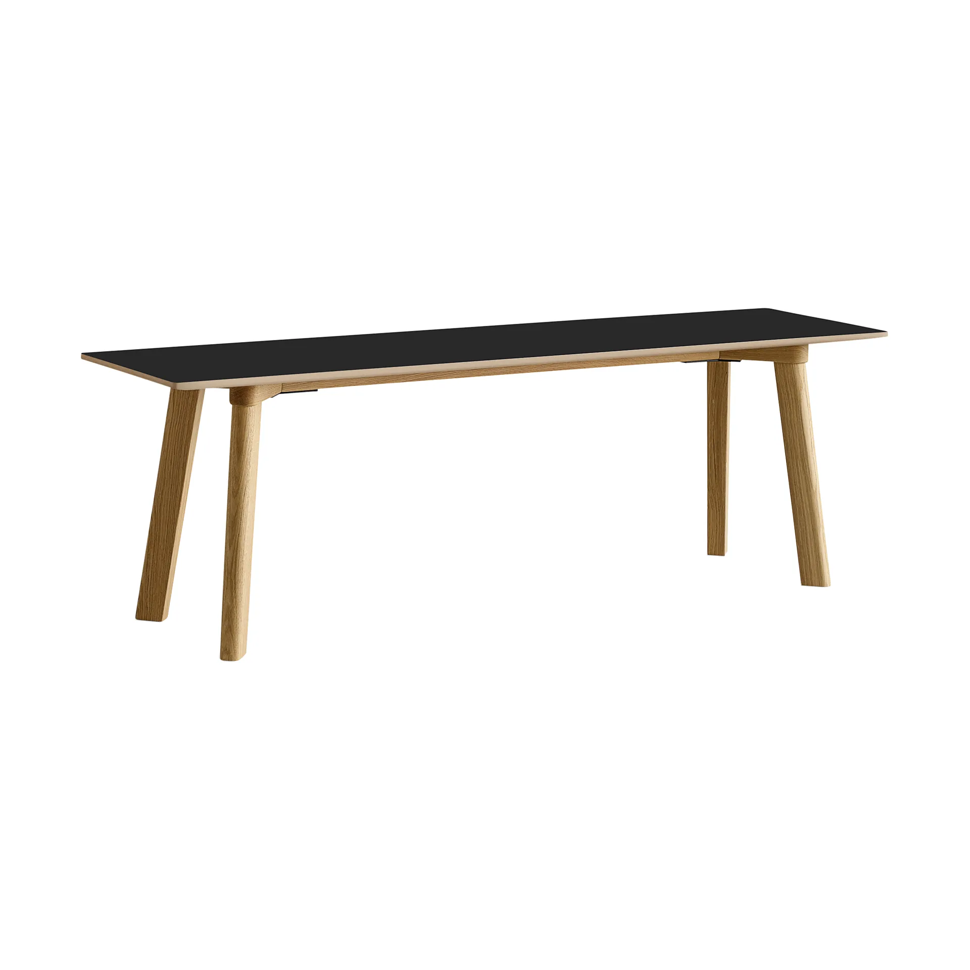 CPH215 Deux 2.0 bænk 140 cm, Black laminate-lacquered oak HAY