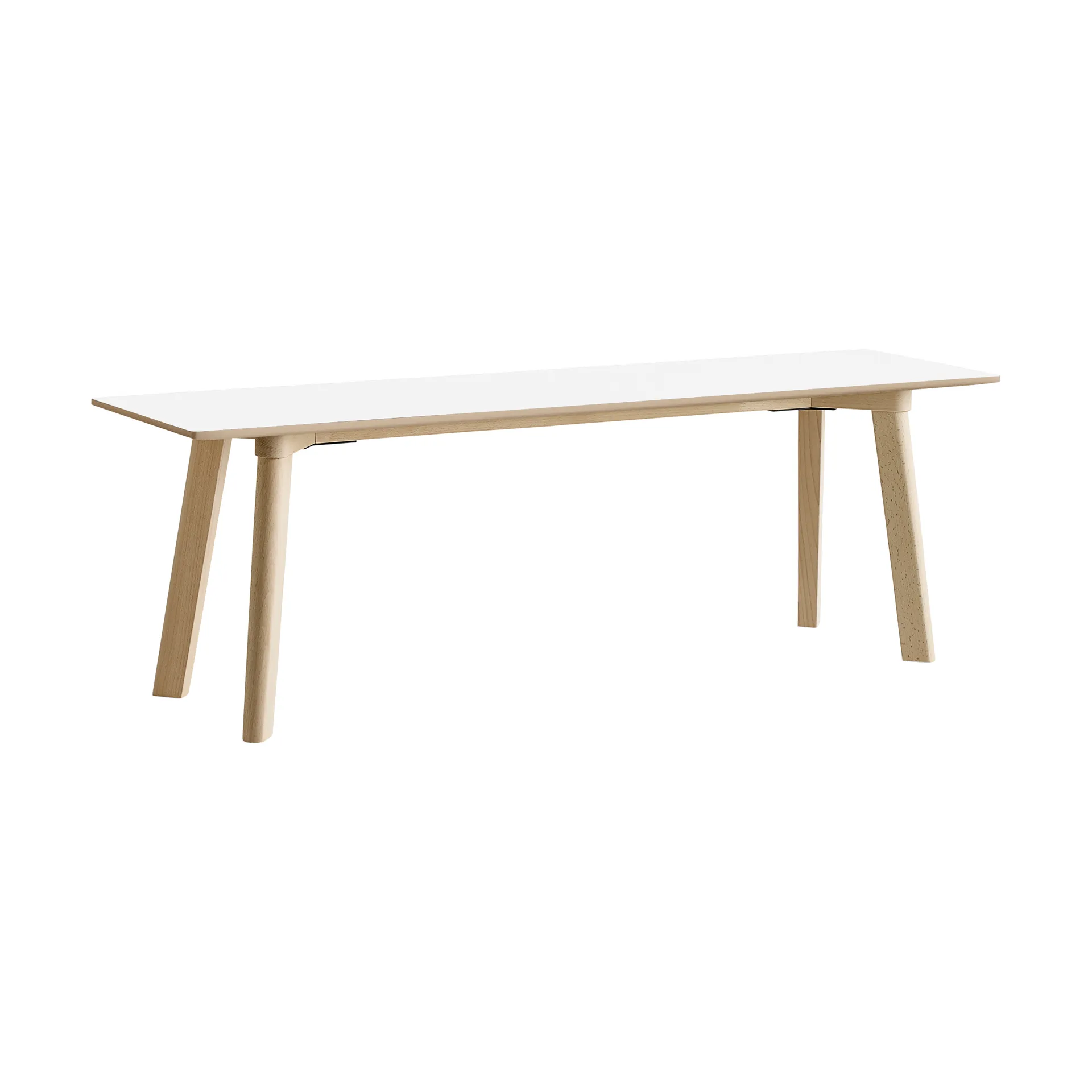 CPH215 Deux 2.0 bænk 140 cm, Pearl white-untreated beech HAY