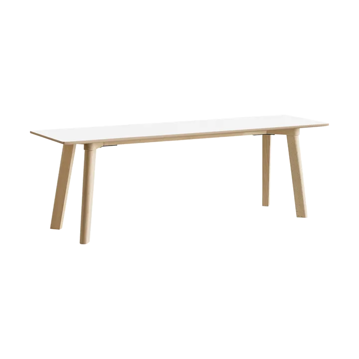 CPH215 Deux 2.0 bænk 140 cm - Pearl white-untreated beech - HAY
