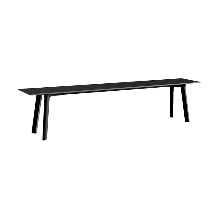 CPH215 Deux 2.0 bænk 200 cm - Black laminate-lacquered beech - HAY