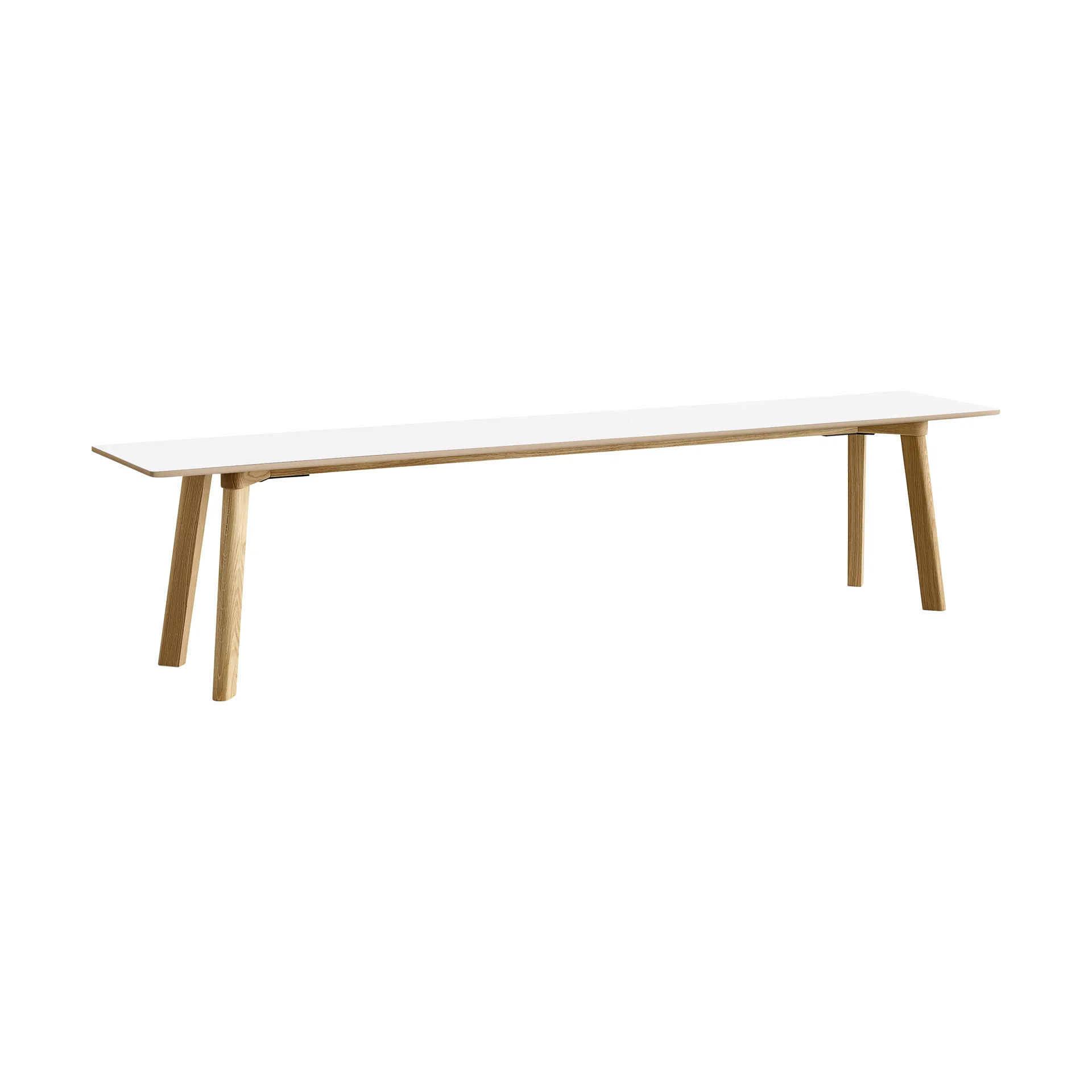 CPH215 Deux 2.0 bænk 200 cm, Pearl white-lacquered oak HAY