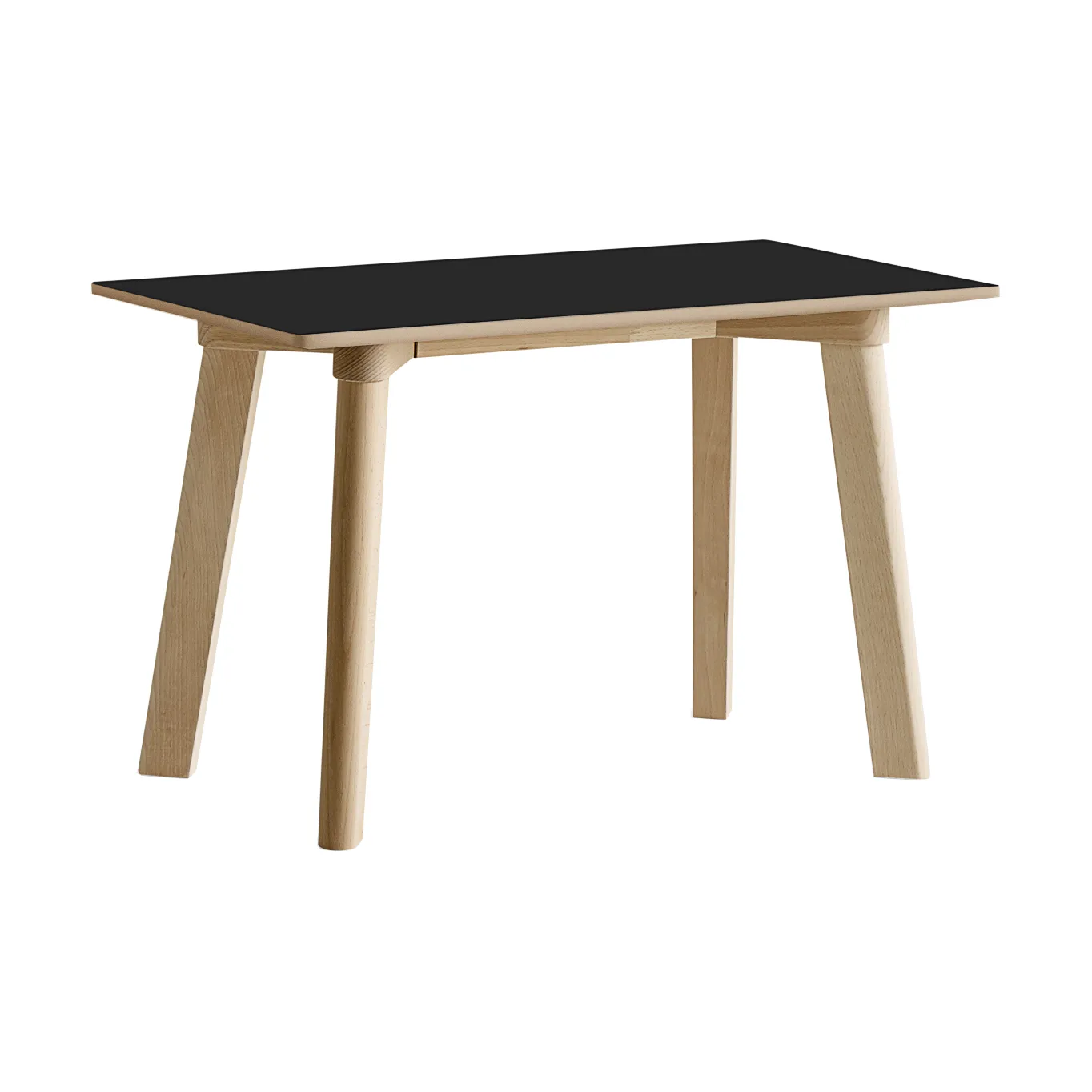 CPH215 Deux 2.0 bænk 75 cm, Black laminate-untreated beech HAY