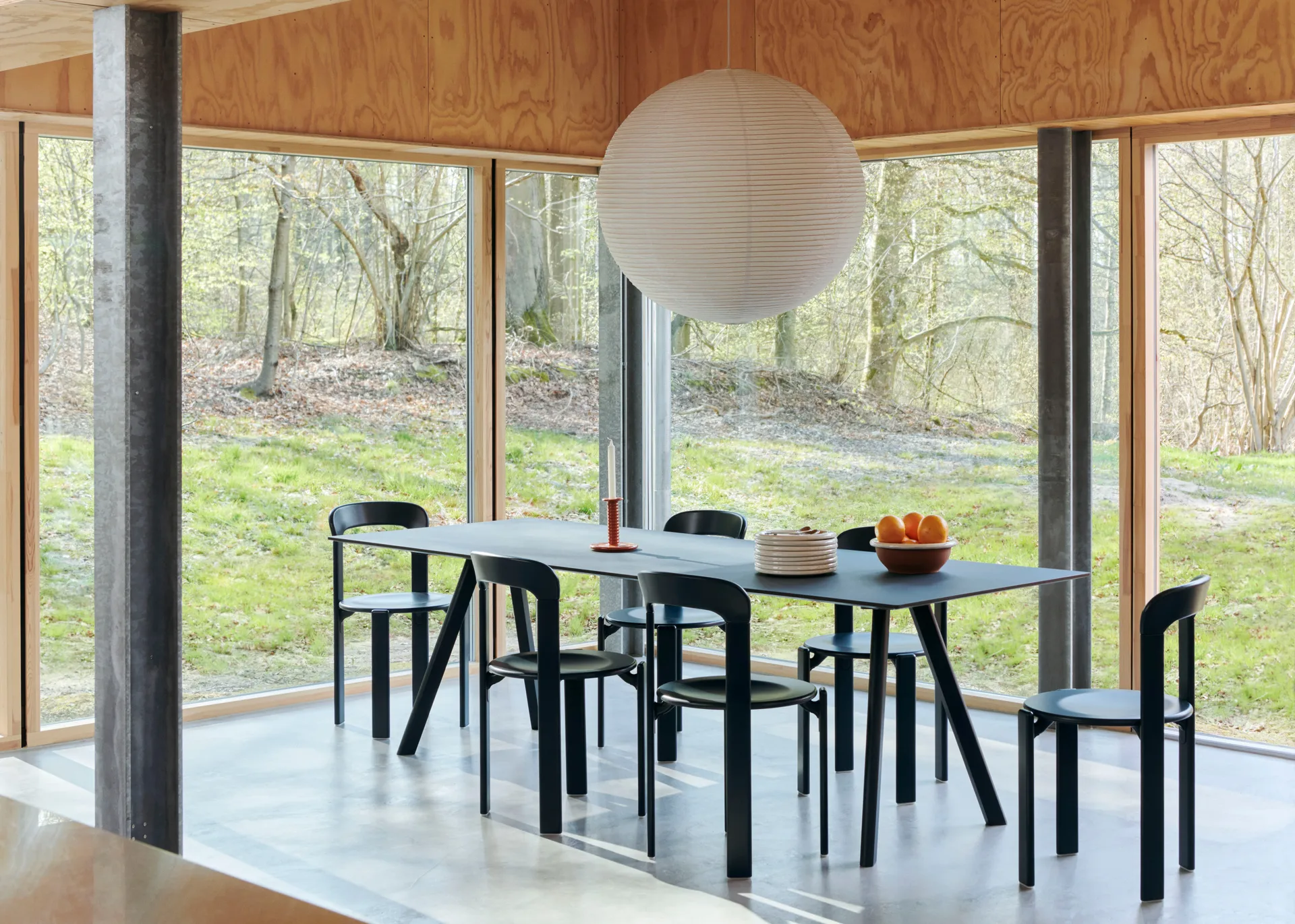 CPH30 2.0 spisebord 90x200 cm, Lakeret valnød HAY