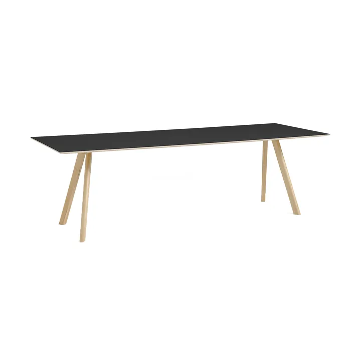 CPH30 2.0 spisebord 90x250 cm - Black linoleum-lacquered oak - HAY