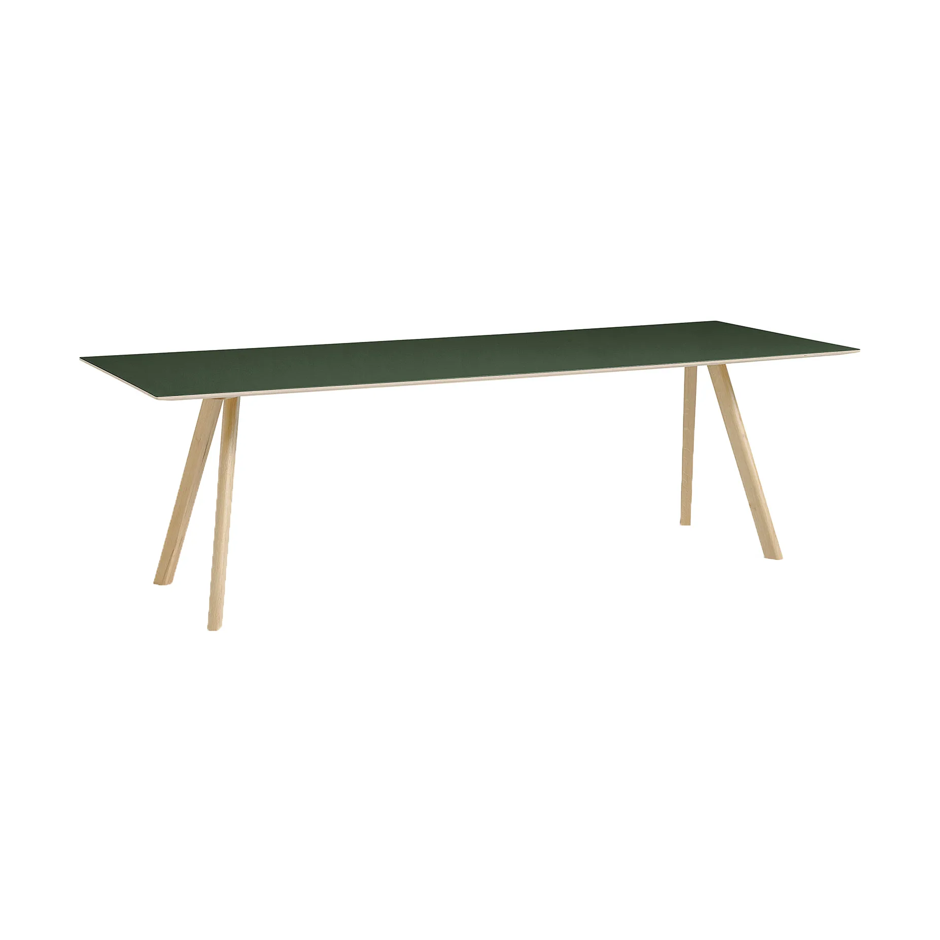 CPH30 2.0 spisebord 90x250 cm, Green linoleum-lacquered oak HAY