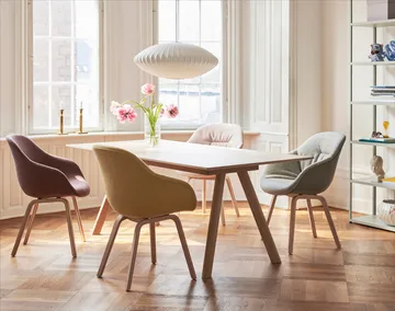 CPH30 2.0 spisebord 90x250 cm - Off white linoleum-lacq. oak - HAY