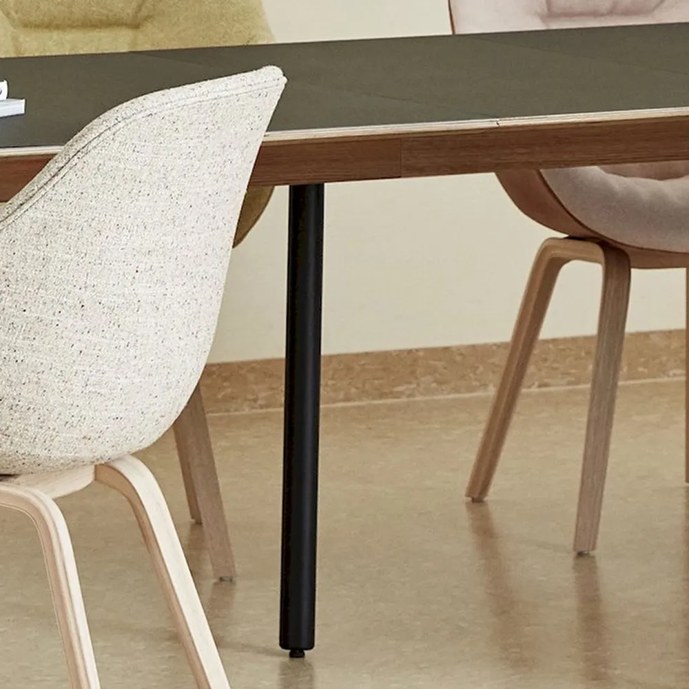 CPH30 Extendable støtteben, Black water-based lacquered oak HAY
