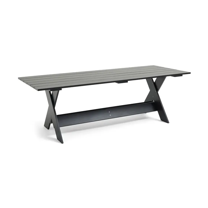Crate Dining Table bord 230x89,5 cm lakeret fyrretræ - Black - HAY