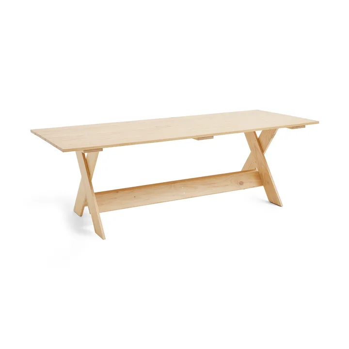 Crate Dining Table bord 230x89,5 cm lakeret fyrretræ - Klar - HAY