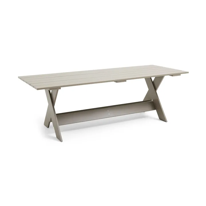 Crate Dining Table bord 230x89,5 cm lakeret fyrretræ - London fog - HAY