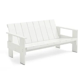 Crate Lounge sofa lakeret fyrretræ - White - HAY