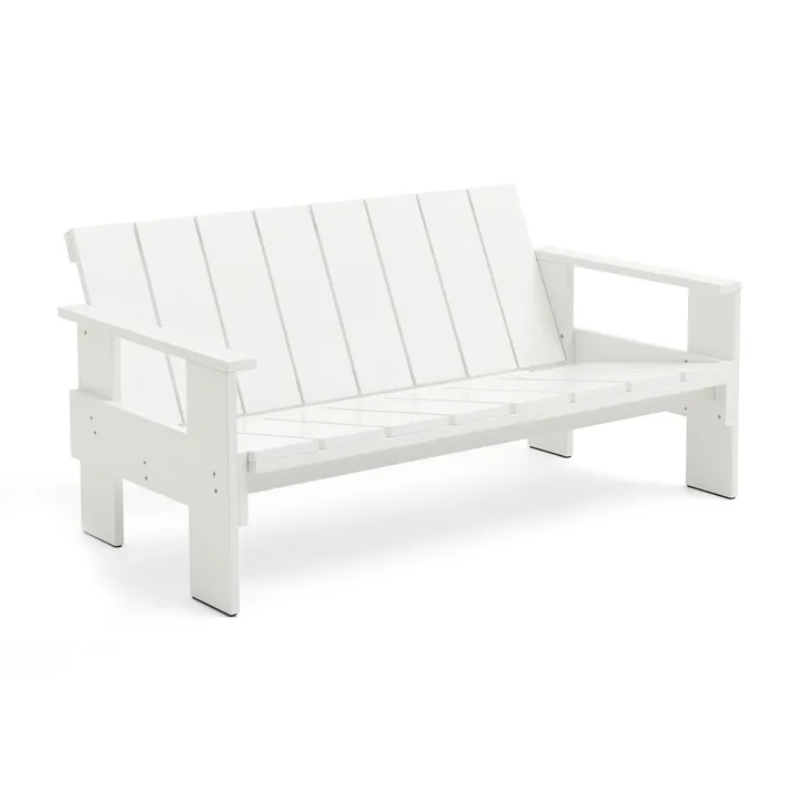 Crate Lounge sofa lakeret fyrretræ - White - HAY