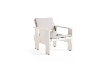 Crate loungestol lakeret fyrretræ - White - HAY