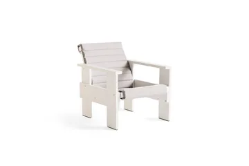 Crate loungestol lakeret fyrretræ - White - HAY