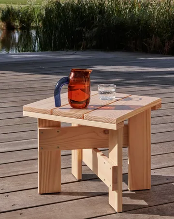 Crate Low Table bord 45x45x40 cm lakeret fyrretræ - Water-based lacquered pinewood - HAY