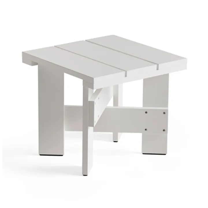 Crate Low Table bord 45x45x40 cm lakeret fyrretræ - White - HAY