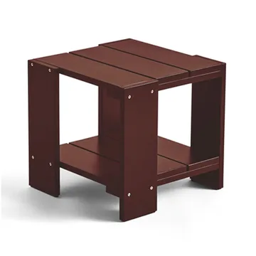 Crate Side Table bord 49,5x49,5x45 cm lakeret fyrretræ - Iron red - HAY