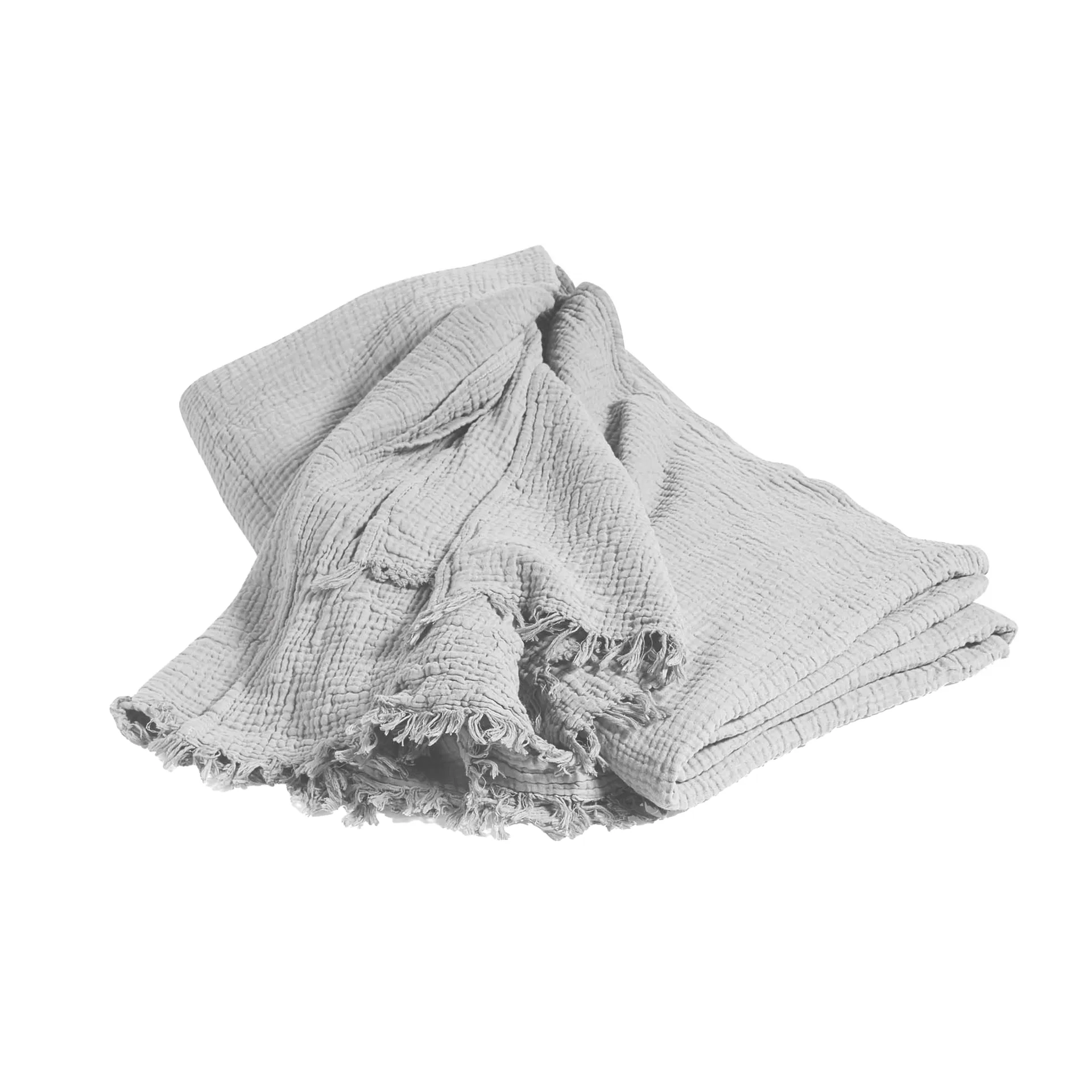 Crinkle sengetæppe 260x260 cm, Cool grey HAY