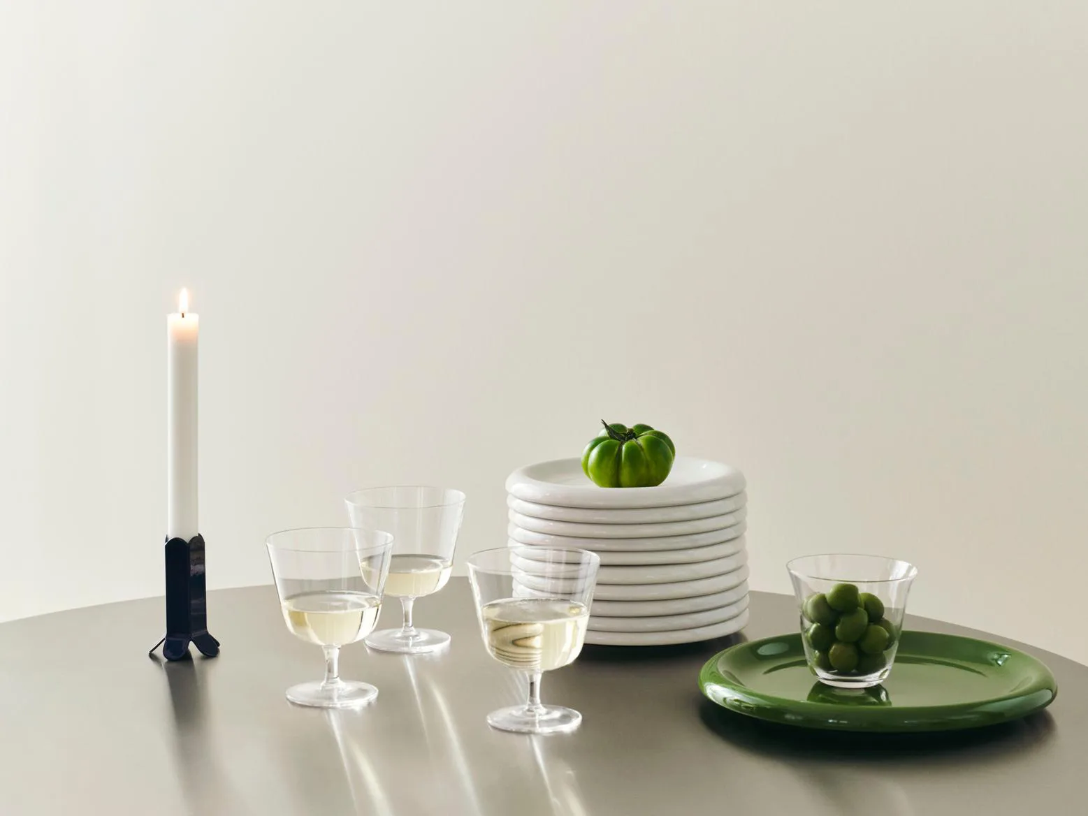 Curve Stem drikkeglas 2-pak, Clear HAY