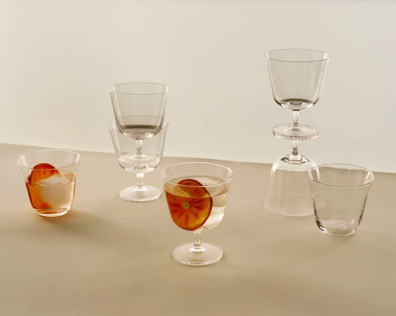 Curve Tumbler drikkeglas 2-pak, Clear HAY