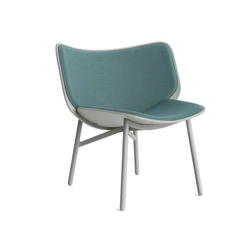 Dapper loungestol - Aqua-dusty grey eg-grå stel - HAY