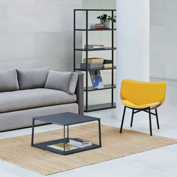 Dapper loungestol - Aqua-dusty grey eg-grå stel - HAY