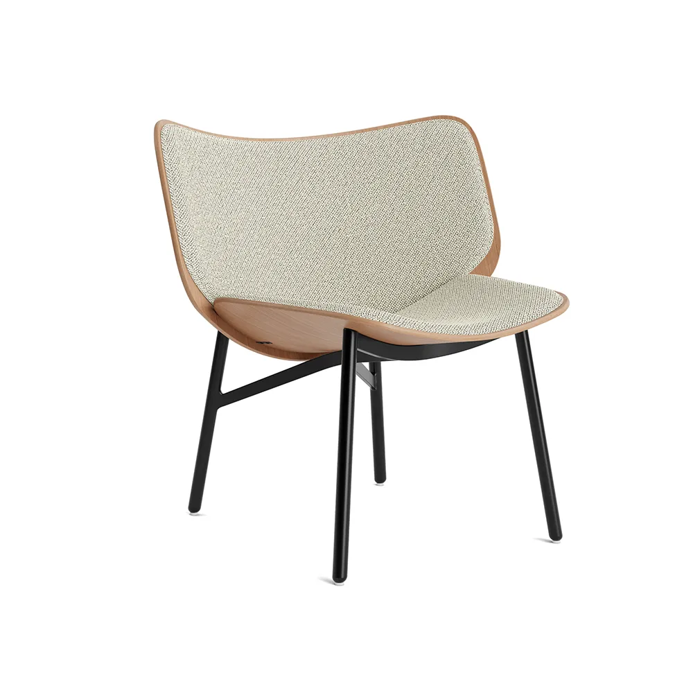 Dapper loungestol, Coda 100 white-eg-sort stel HAY