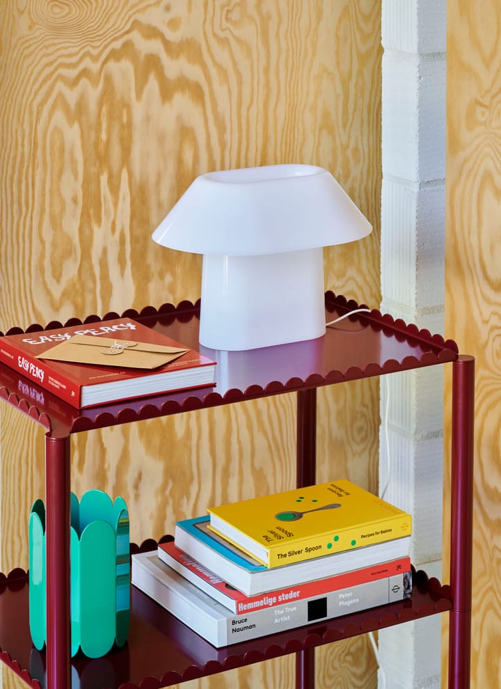 Drome Table bordlampe 31,5x22 cm, Opal acrylic HAY