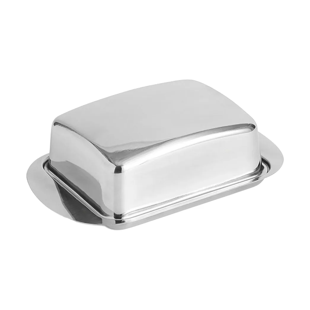 Essential Steel smørboks, Rustfrit stål, 10x17 cm HAY