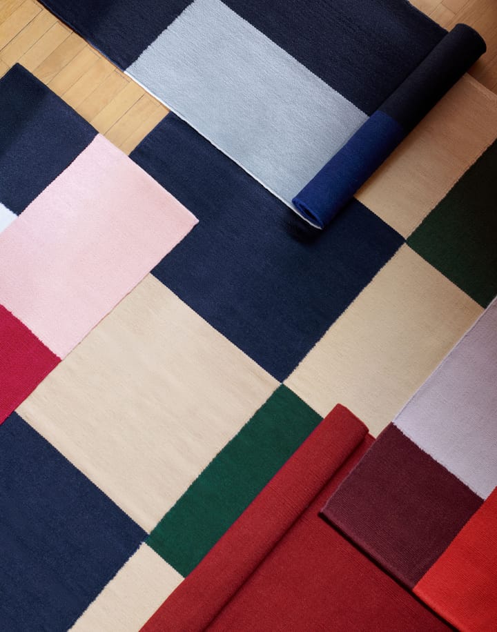 Ethan Cook Flat Works tæppe 170x240 cm, Peach green check HAY