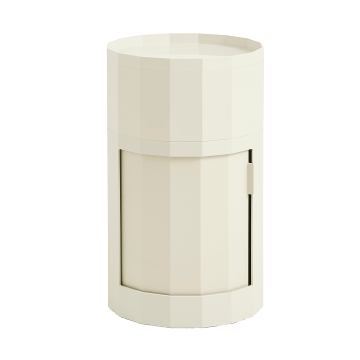 Facet Cabinet high sidebord 66 cm - Eggshell - HAY