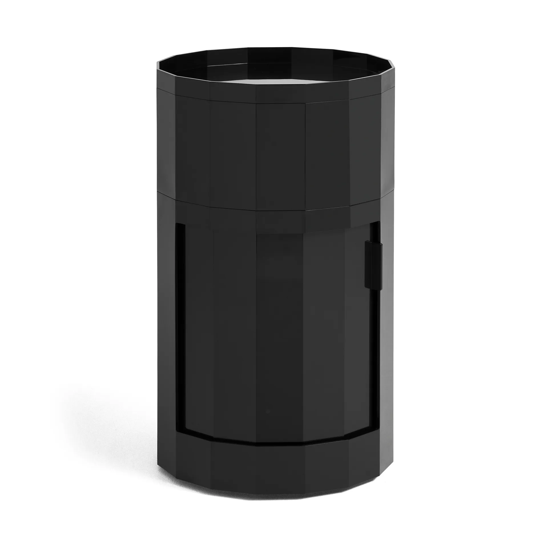 Facet Cabinet high sidebord fødder/hjul 66 cm, Anthracite HAY