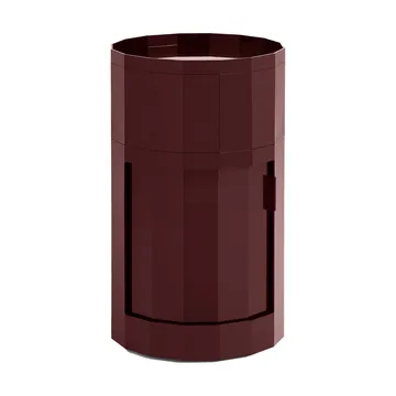 Facet Cabinet high sidebord med fødder/hjul 66 cm - Burgundy - HAY