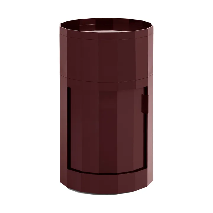 Facet Cabinet high sidebord med fødder/hjul 66 cm - Burgundy - HAY