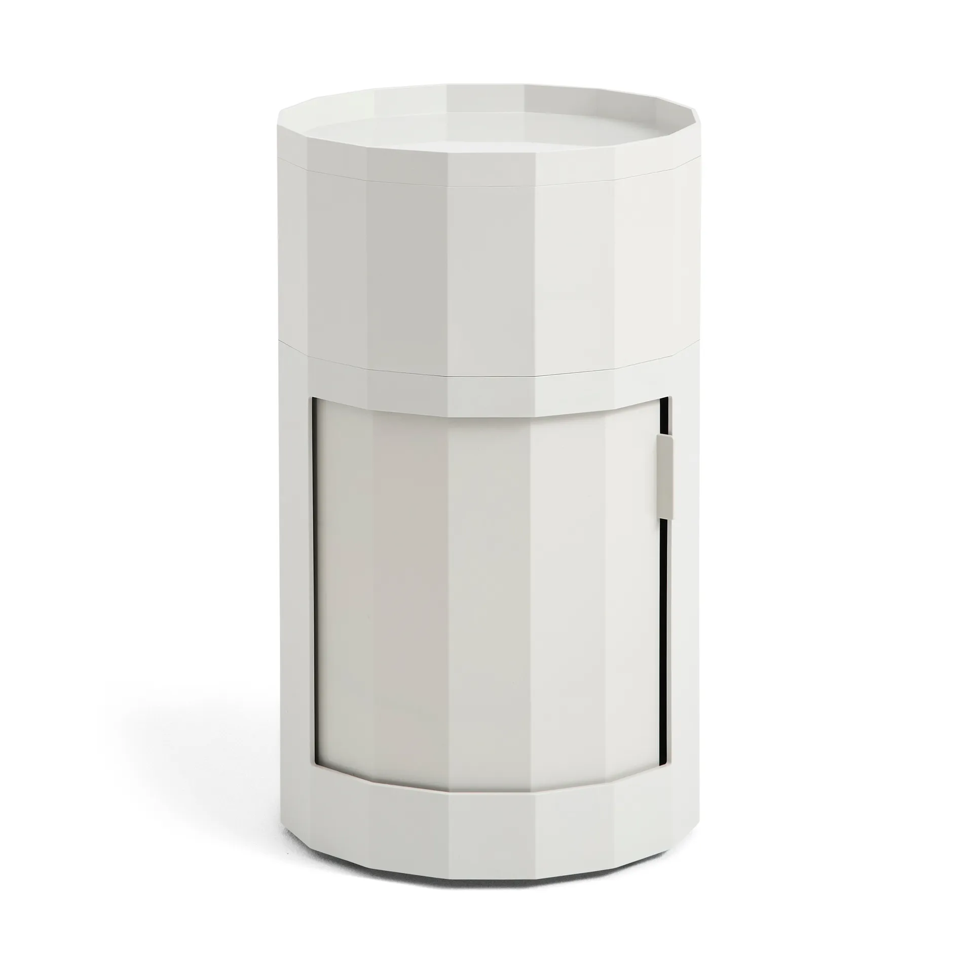 Facet Cabinet high sidebord med fødder/hjul 66 cm, Misty grey HAY