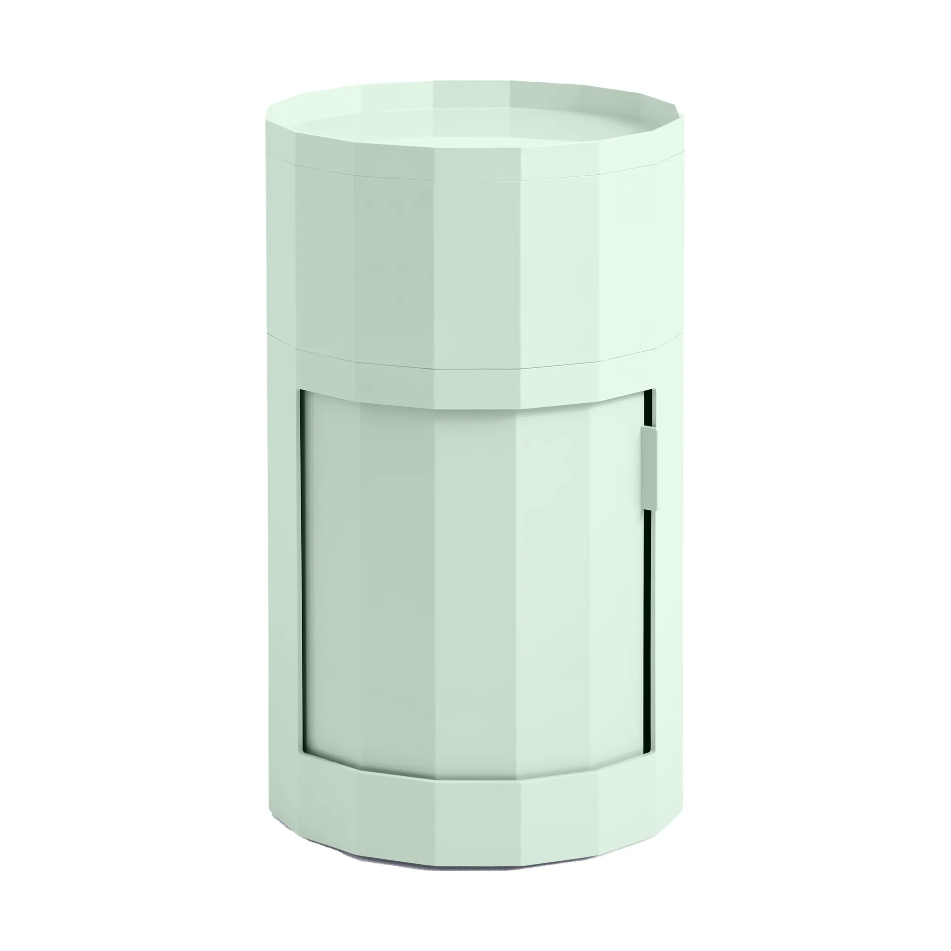 Facet Cabinet high sidebord med fødder/hjul 66 cm, Soft mint HAY