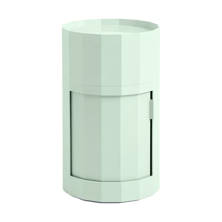 Facet Cabinet high sidebord med fødder/hjul 66 cm - Soft mint - HAY