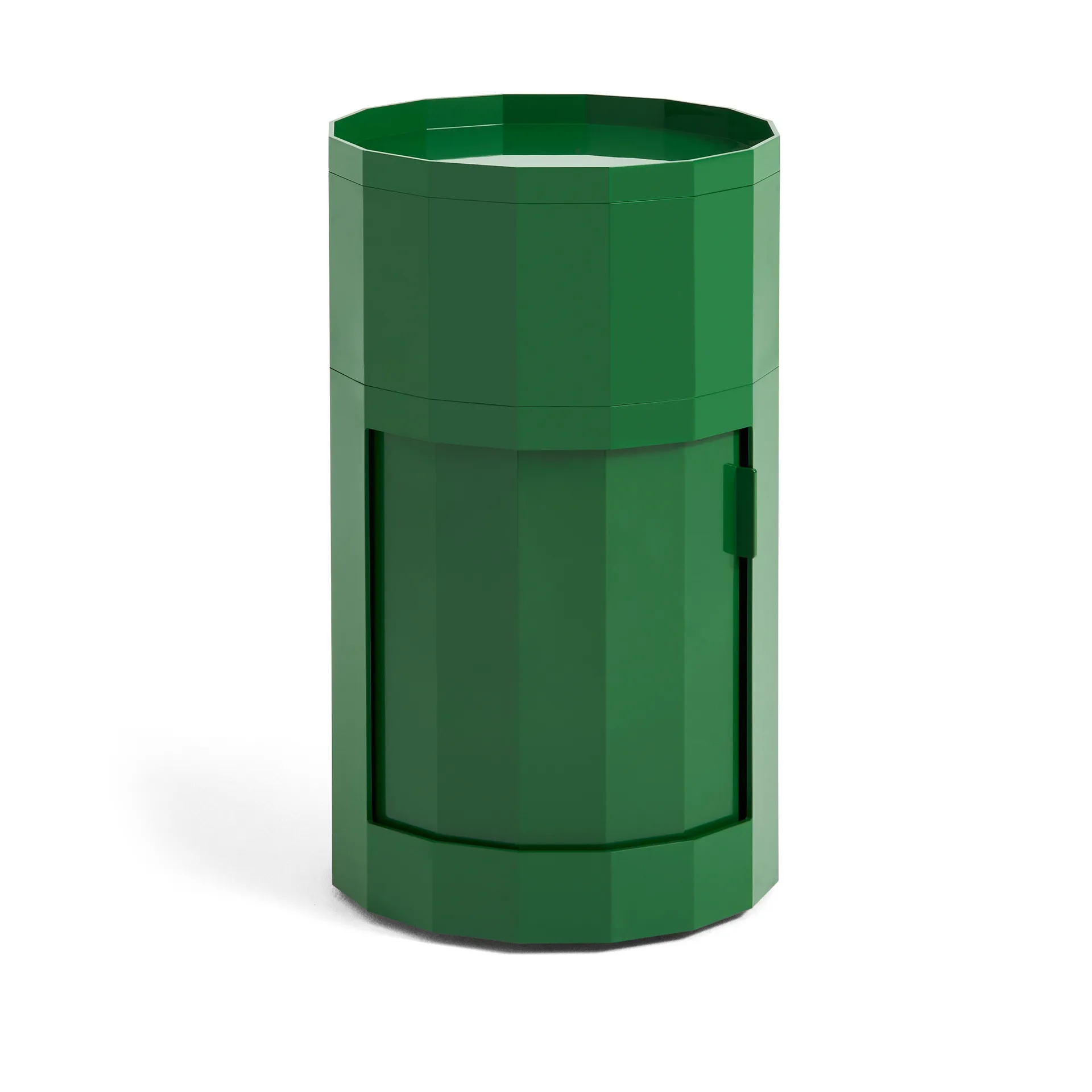 Facet Cabinet high sidebord med fødder/hjul 66 cm, Spinach green HAY