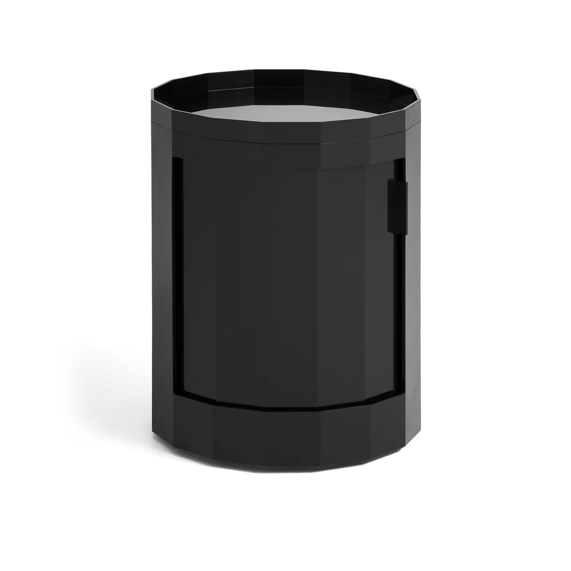 Facet Cabinet low sidebord med fødder/hjul 49 cm, Anthracite HAY