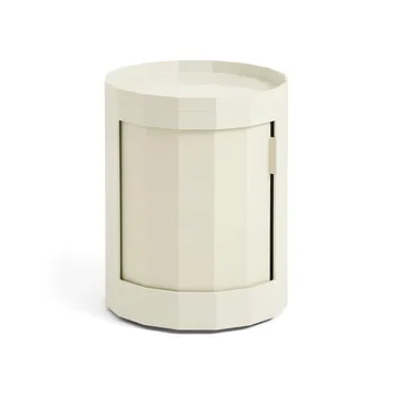 Facet Cabinet low sidebord med fødder/hjul 49 cm - Eggshell - HAY