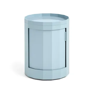 Facet Cabinet low sidebord med fødder/hjul 49 cm - Misty blue - HAY