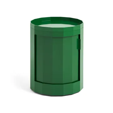Facet Cabinet low sidebord med fødder/hjul 49 cm - Spinach green - HAY