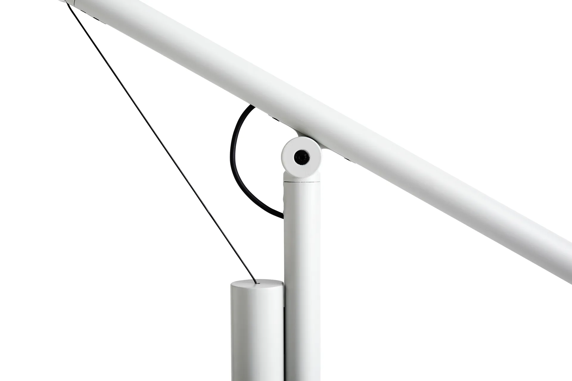 Fifty-Fifty floor gulvlampe, Ash grey HAY