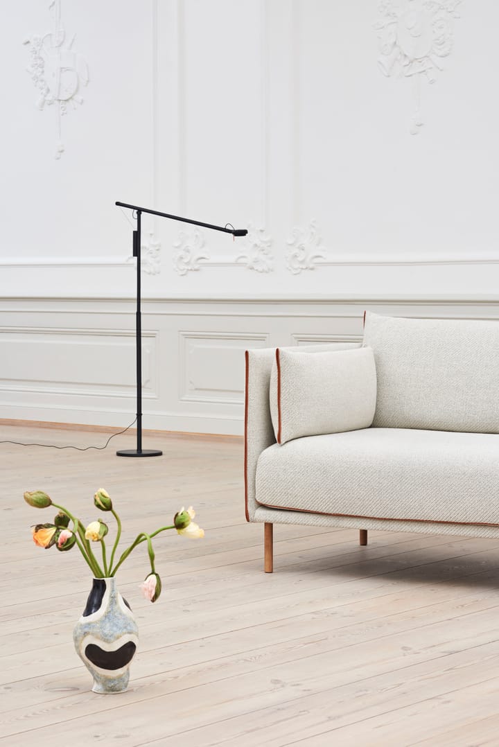 Fifty-Fifty floor gulvlampe, Soft black HAY