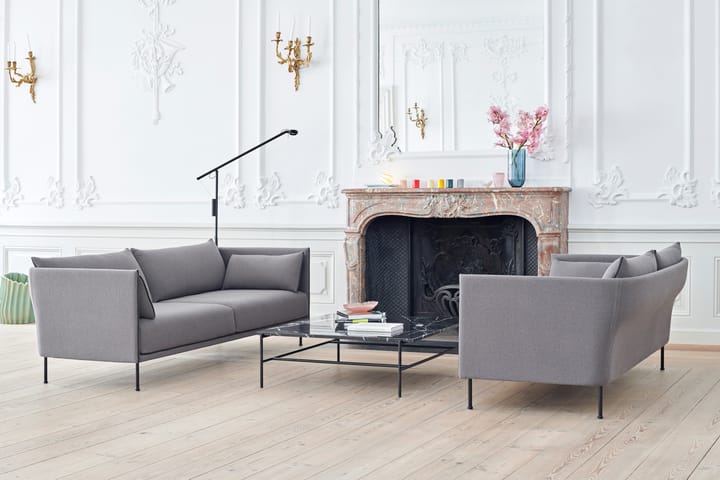 Fifty-Fifty floor gulvlampe, Soft black HAY