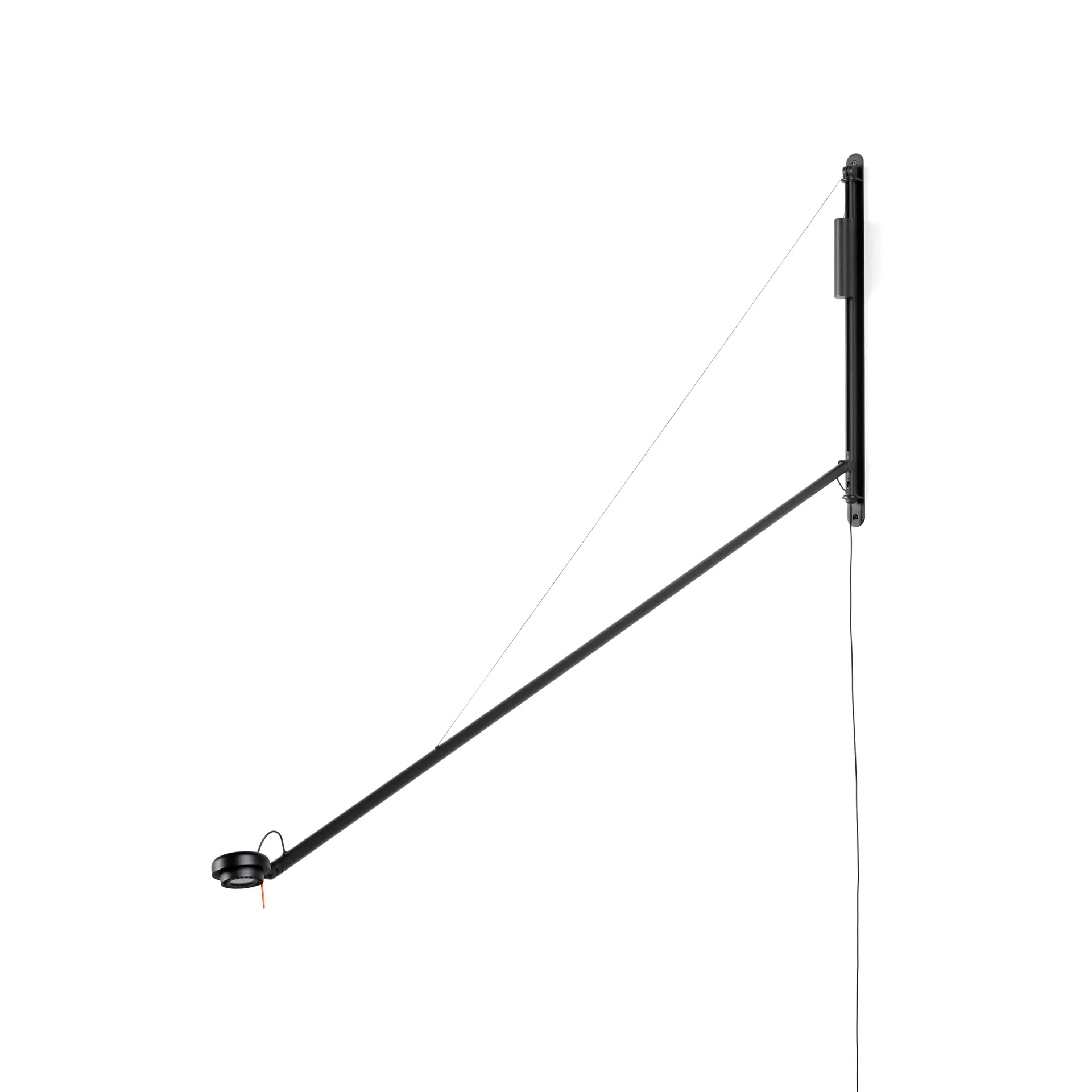 Fifty-Fifty væglampe, Soft black HAY