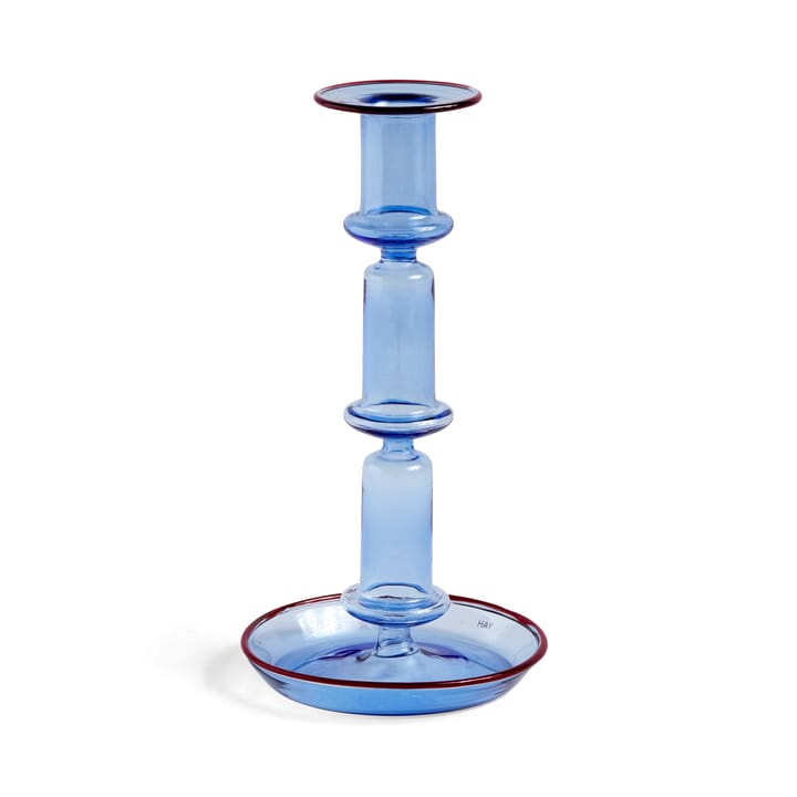 Flare tall lysestage - Light blue/Red - HAY