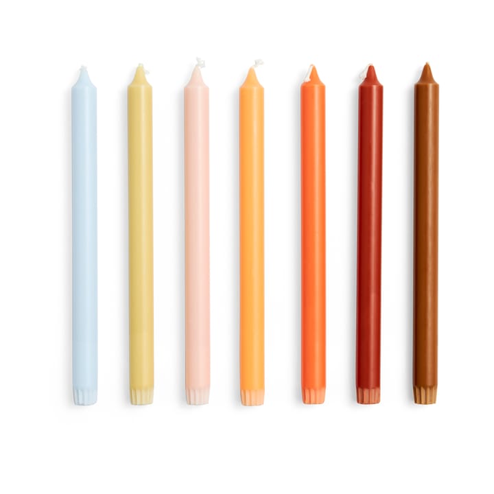 Gradient Candle lys 7-pak - Rainbow - HAY