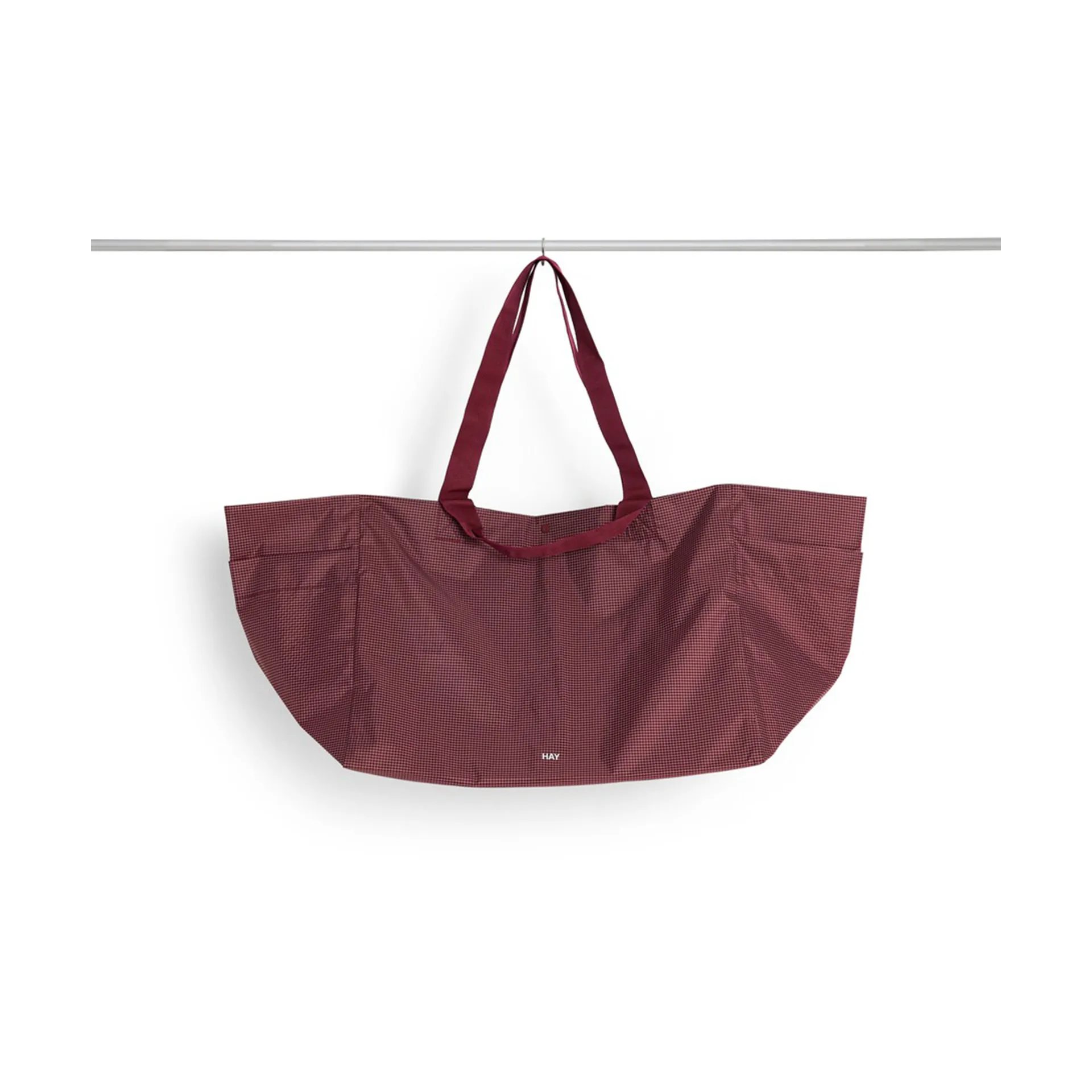 Grid Weekend Bag taske, Burgundy, large HAY